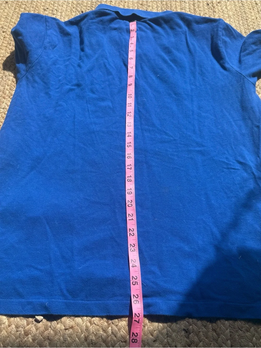 Polo Ralph Lauren Mens Custom Slim Fit Polo Shirt Blue Large Preppy Classic Golf